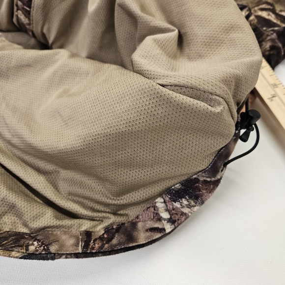 Womens Cabelas Large Mossy Oak Camo Hooded Full Zip Pink Accents Scent Factor - Picture 9 of 11